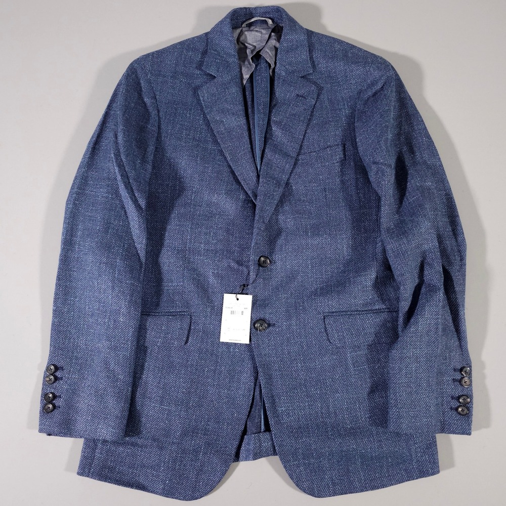 Hackett Blazer Mens 40R Blue Loro Piana Linen Tweed Sport Coat HM442564R NWT NEW